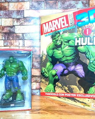 Hulk Marvel Heroes 3D - Statua + Poster + Libro