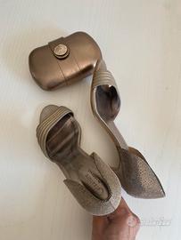 Set cerimonia scarpe + clutch