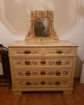 credenza con specchio