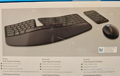 Tastiera mouse wireless Microsoft Sculpt Ergonomic