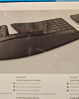 Tastiera mouse wireless Microsoft Sculpt Ergonomic