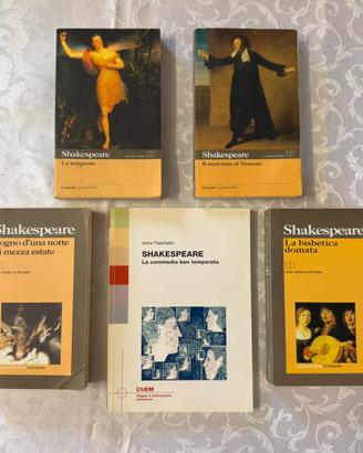 Lotto Shakespeare 4 testi + guida studio ed. Cuem