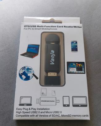 lettore schede SD, adattatore  usb