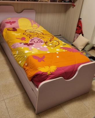 Letto Camera Bambina con Brandina Aggiuntiva