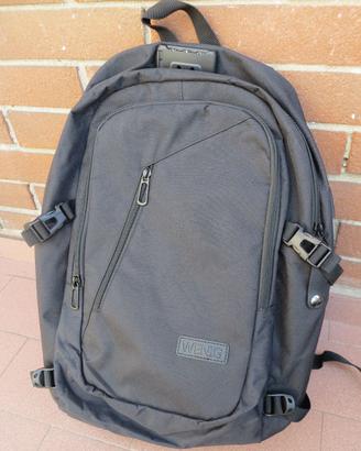 Zaino Antifurto Porta PC WENIG, Lucchetto + USB