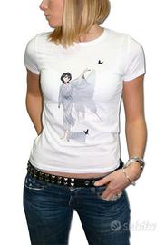 T-SHIRT GIRL BLEACH - TG. M - RUKIA BUTTERFLY
