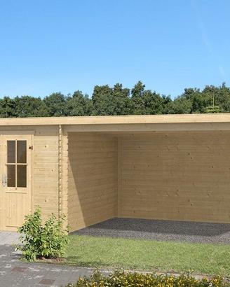 CASETTA DI LEGNO ROLANDO 595x300cm spess. 28 mm