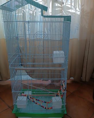 Gabbia per calopsite, cocorite, inseparabili ecc.