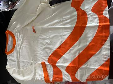 Maglietta aperol cotone maniche corte