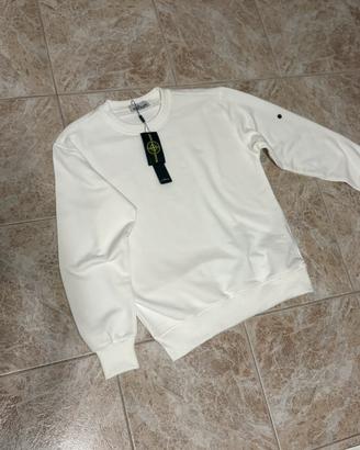 Felpa stone island bianca