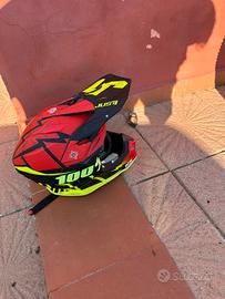 Casco just 1 poseidon+ occhiali 100%