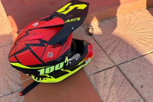 Casco just 1 poseidon+ occhiali 100%