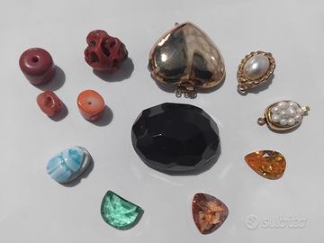 fermagli collana bigiotteria e pietre 