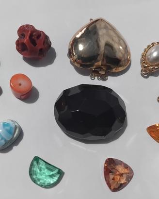 fermagli collana bigiotteria e pietre 