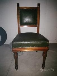 Coppia sedie noce fine '800