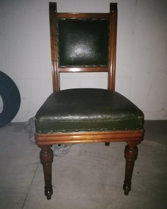 Coppia sedie noce fine '800