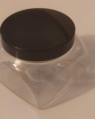 Graziosi barattoli in plastica per alimenti 