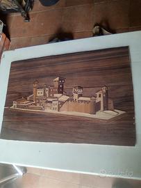 quadro intarsiato vintage 1989
