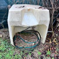 Cisterna copertura legna