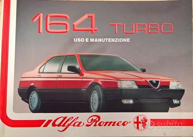LIBRETTO USO E MANUTENZIONE ALFA 164 TURBO 1988