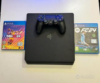 PS4 + 2 giochi (Nba 2024, Fifa 2024)