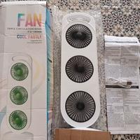 ventilatore Portatile a 3 motori Nuovo 