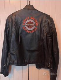 Giacca pelle nera donna Harley Davidson