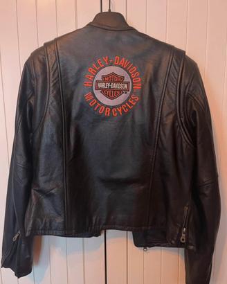 Giacca pelle nera donna Harley Davidson