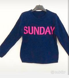 Maglione blu super caldo e morbido