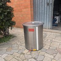 contenitore  inox 100 litri  per olio