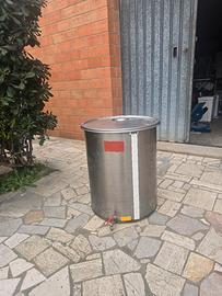 contenitore  inox 100 litri  per olio