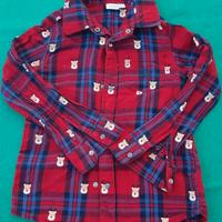 Camicetta natalizia bimbo/a cotone manica lunga