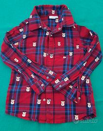 Camicetta natalizia bimbo/a cotone manica lunga