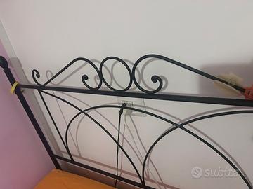 letto in ferro battuto una piazza e mezz