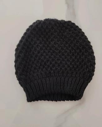Cappellino lana nero