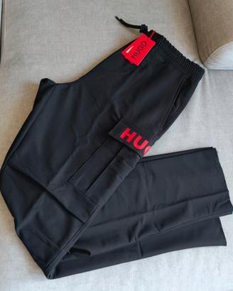 Pantaloni cargo neri Hugo Boss