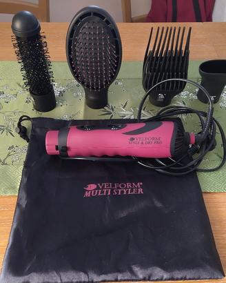 spazzola phon Velform completa di 4 accessori 