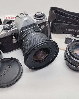 Pentax ME con 18mm. e  50mm.