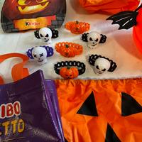 Set notte Halloween zucca zaino braccialetti led