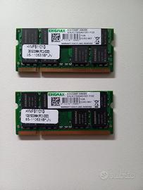 Ram Kingmax sodimm DDR2 kit 2GB 667Mhz
