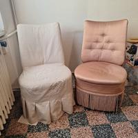 Coppia di poltroncine stile impero, anni '60