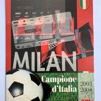 Folder Francobolli Milan Campione d’Italia 2004
