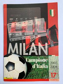 Folder Francobolli Milan Campione d’Italia 2004