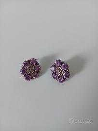 Orecchini vintage metallo e piatte 