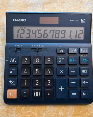 Calcolatrice solare CASIO DH-12ET a 12 cifre