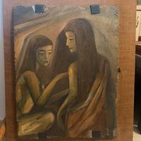 Quadro Figure Femminili (Olio su Masonite)