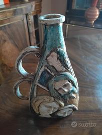 vaso in ceramica firmato Fantoni 