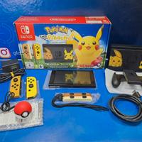 NINTENDO SWITCH EDIZIONE LET'S GO PIKACHU+POKEBALL