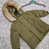 Parka con cappuccio in pelo sintetico 0-3 mesi 62 