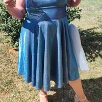 Abito da cerimonia blu lurex